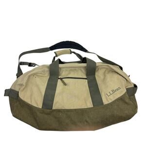 VTG LL Bean Large Canvas Duffle Bag